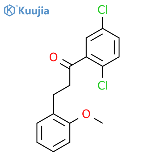 2',5'-DICHLORO-3-(2-METHOXYPHENYL)PROPIOPHENONE structure