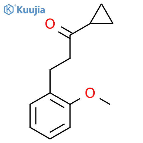1-cyclopropyl-3-(2-methoxyphenyl)propan-1-one structure