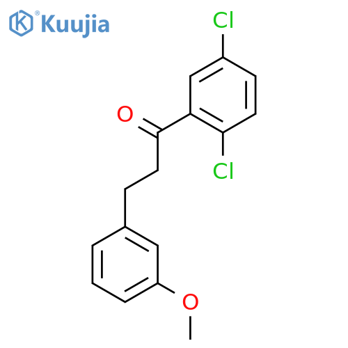 2',5'-DICHLORO-3-(3-METHOXYPHENYL)PROPIOPHENONE structure