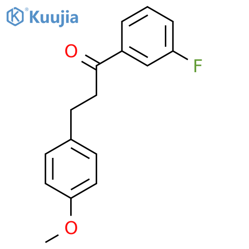1-(3-fluorophenyl)-3-(4-methoxyphenyl)propan-1-one structure