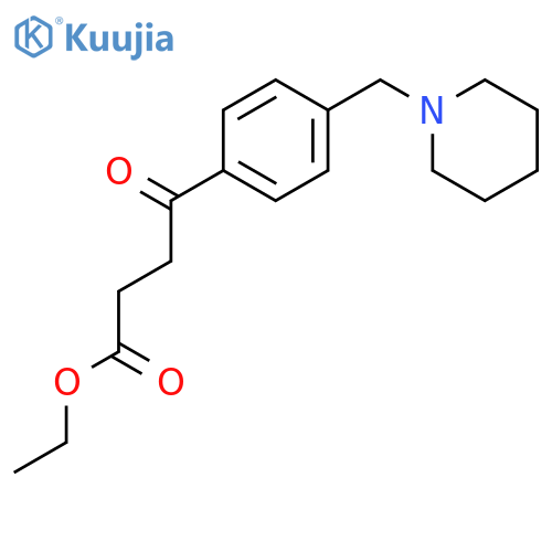 Ethyl 4-oxo-4-4-(piperidinomethyl)phenylbutyrate structure