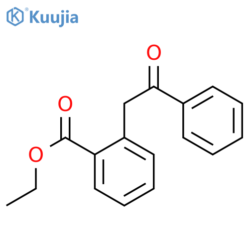 Ethyl 2-(2-oxo-2-phenylethyl)benzoate structure