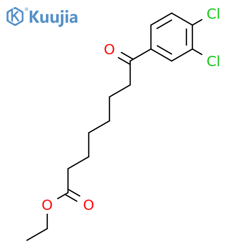 Ethyl 8-(3,4-dichlorophenyl)-8-oxooctanoate structure