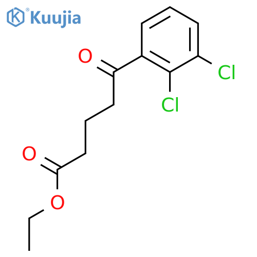 Ethyl 5-(2,3-dichlorophenyl)-5-oxovalerate structure