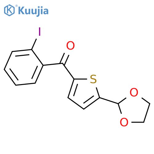 5-(1,3-Dioxolan-2-yl)-2-(2-Iodobenzoyl)thiophene structure