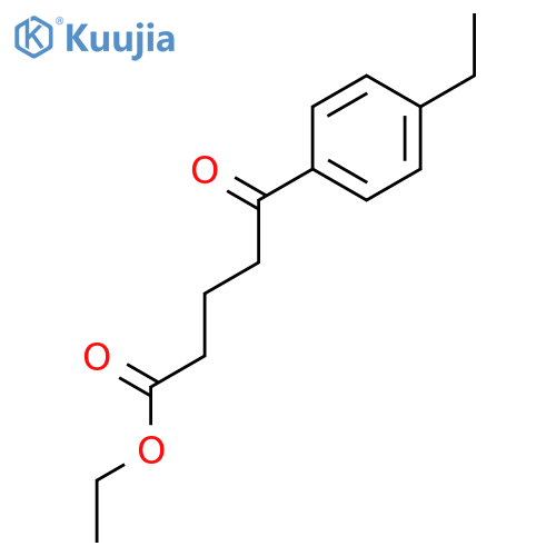 Ethyl 5-(4-ethylphenyl)-5-oxopentanoate structure