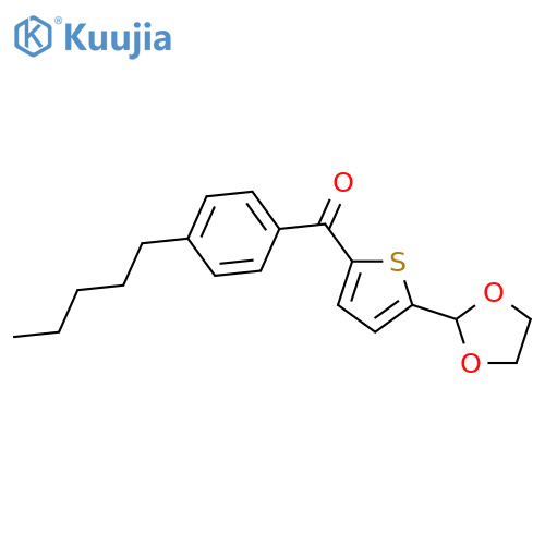 5-(1,3-Dioxolan-2-yl)-2-(4-pentylbenzoyl)thiophene structure