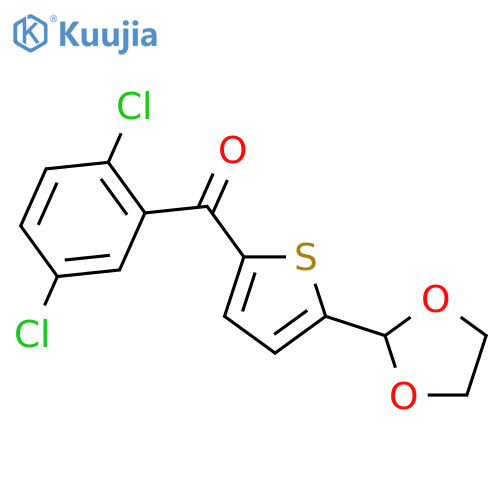 2-(2,5-Dichlorobenzoyl)-5-(1,3-dioxolan-2-yl)thiophene structure