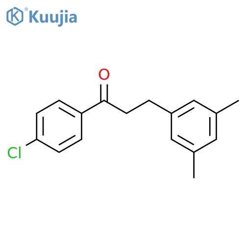 4'-Chloro-3-(3,5-dimethylphenyl)propiophenone structure