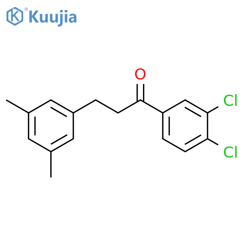 3',4'-Dichloro-3-(3,5-dimethylphenyl)propiophenone structure