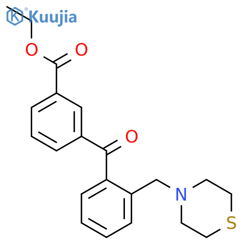 3'-Carboethoxy-2-thiomorpholinomethyl benzophenone structure
