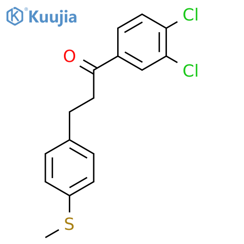 3',4'-Dichloro-3-(4-thiomethylphenyl)propiophenone structure