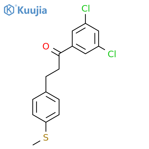 3',5'-Dichloro-3-(4-thiomethylphenyl)propiophenone structure