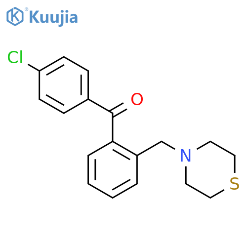 4'-Chloro-2-thiomorpholinomethyl benzophenone structure
