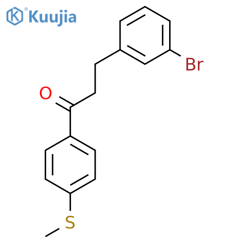 3-(3-Bromophenyl)-4'-thiomethylpropiophenone structure