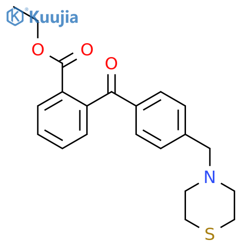 2-Carboethoxy-4'-thiomorpholinomethyl benzophenone structure