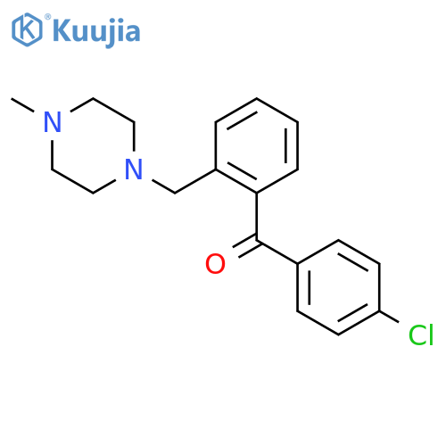 4'-Chloro-2-(4-methylpiperazinomethyl) benzophenone structure