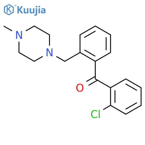 2-Chloro-2'-(4-methylpiperazinomethyl) benzophenone structure
