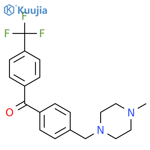 [4-[(4-methylpiperazin-1-yl)methyl]phenyl]-[4-(trifluoromethyl)phenyl]methanone structure