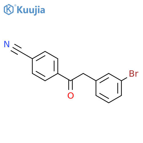 2-(3-Bromophenyl)-4'-cyanoacetophenone structure
