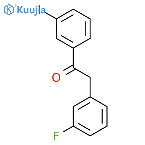 2-(3-fluorophenyl)-1-(3-iodophenyl)ethanone structure