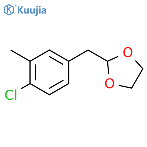 4-Chloro-3-methyl (1,3-dioxolan-2-ylmethyl)benzene structure