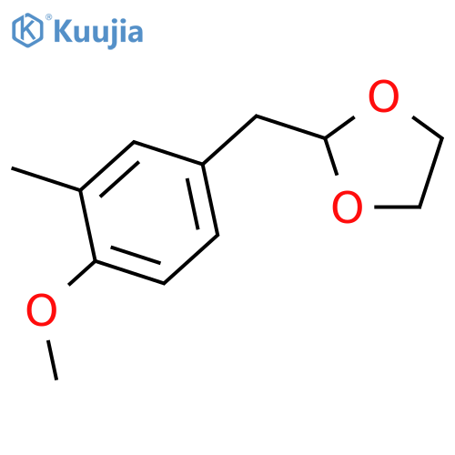 4-Methoxy-3-methyl(1,3-dioxolan-2-ylmethyl)benzene structure