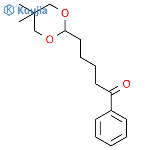5-(5,5-Dimethyl-1,3-dioxan-2-yl)valerophenone structure