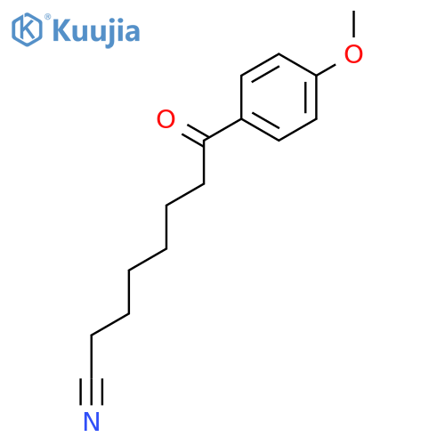 8-(4-methoxyphenyl)-8-oxo-octanenitrile structure