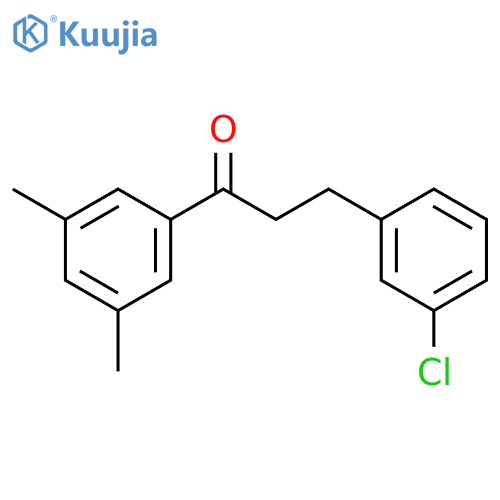 3-(3-Chlorophenyl)-3',5'-dimethylpropiophenone structure