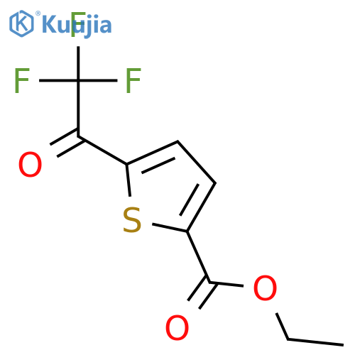 ethyl 5-(2,2,2-trifluoroacetyl)thiophene-2-carboxylate structure