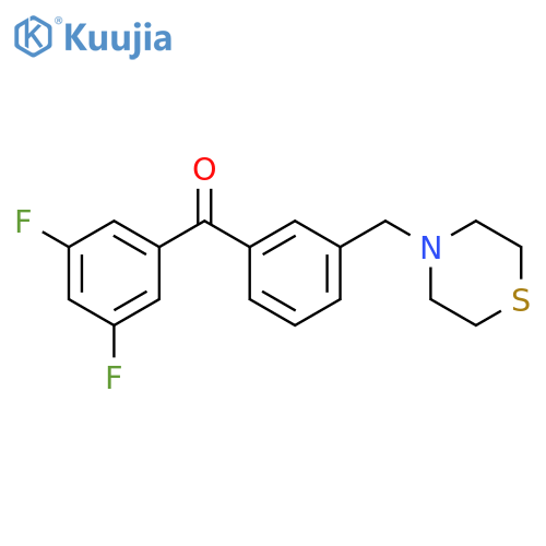 (3,5-difluorophenyl)-[3-(thiomorpholinomethyl)phenyl]methanone structure