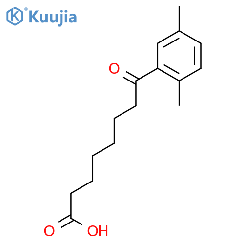 8-(2,5-Dimethylphenyl)-8-oxooctanoic acid structure