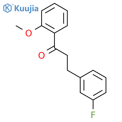 3-(3-fluorophenyl)-1-(2-methoxyphenyl)propan-1-one structure