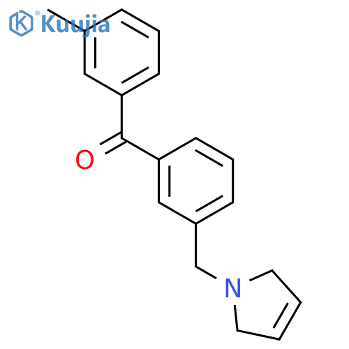 [3-(2,5-dihydropyrrol-1-ylmethyl)phenyl]-(m-tolyl)methanone structure