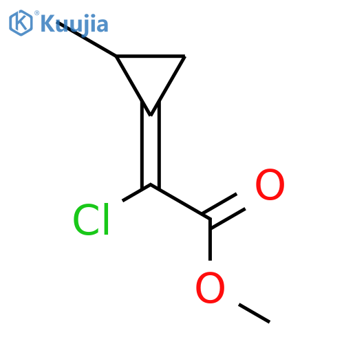 Acetic acid, chloro(methylcyclopropylidene)-, methyl ester structure