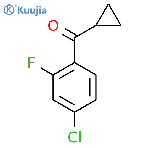 (4-chloro-2-fluoro-phenyl)-cyclopropyl-methanone structure