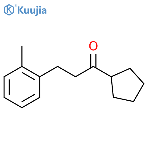 Cyclopentyl 2-(2-methylphenyl)ethyl ketone structure