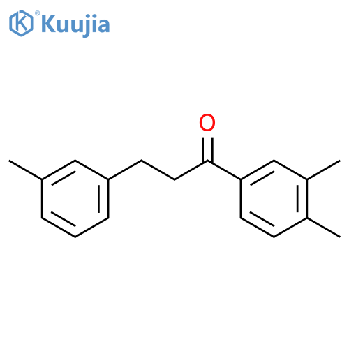 3',4'-Dimethyl-3-(3-methylphenyl)propiophenone structure