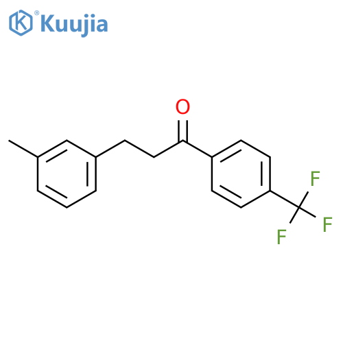 3-(m-tolyl)-1-[4-(trifluoromethyl)phenyl]propan-1-one structure