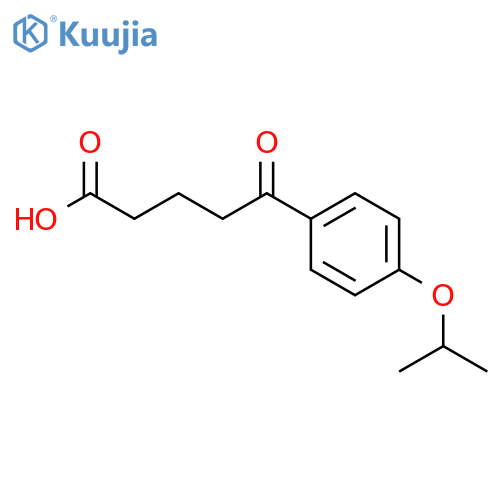 5-Oxo-5-(4-isopropoxyphenyl)valeric acid structure