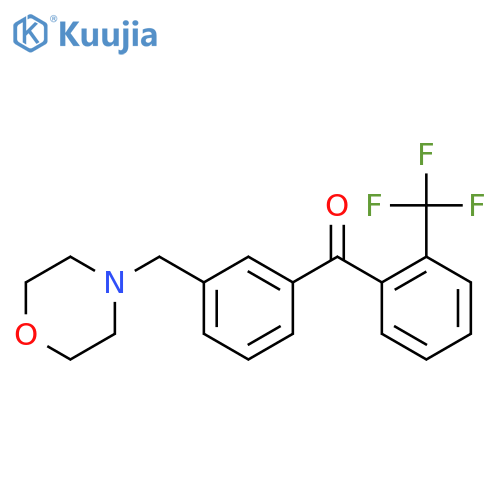 3'-Morpholinomethyl-2-trifluoromethylbenzophenone structure