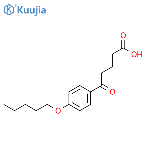 5-Oxo-5-(4-pentyloxyphenyl)valeric acid structure