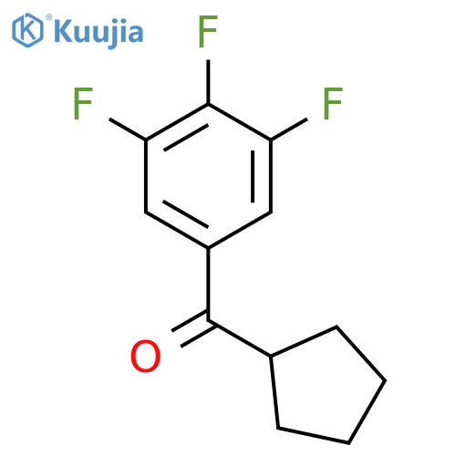 Cyclopentyl-(3,4,5-trifluorophenyl)methanone structure