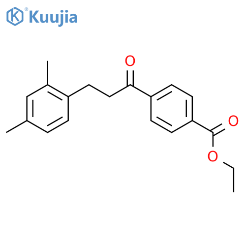4'-Carboethoxy-3-(2,4-dimethylphenyl)propiophenone structure