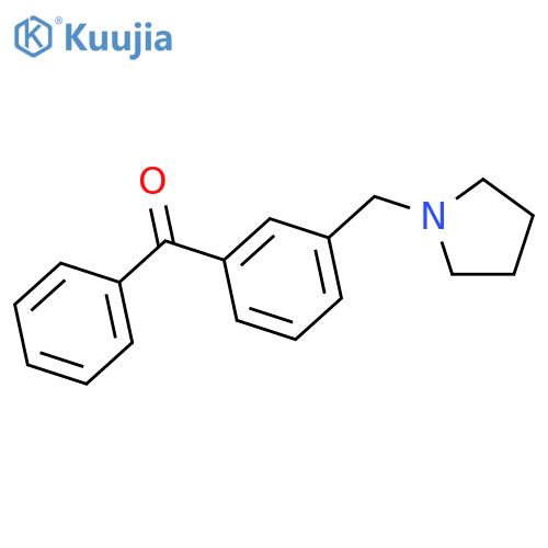 3-(Pyrrolidinomethyl)benzophenone structure