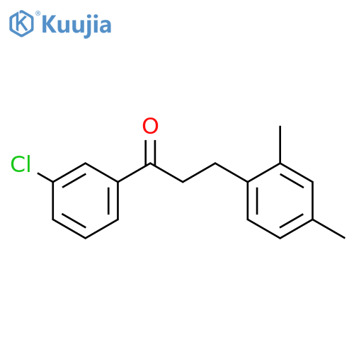 3'-Chloro-3-(2,4-dimethylphenyl)propiophenone structure