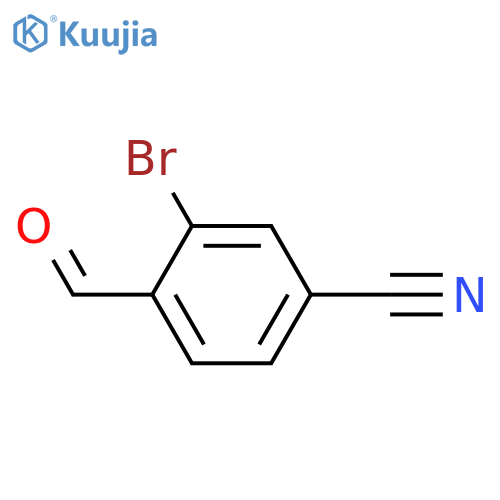 3-Bromo-4-formylbenzonitrile structure