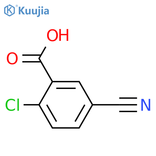 2-Chloro-5-cyanobenzoic acid structure