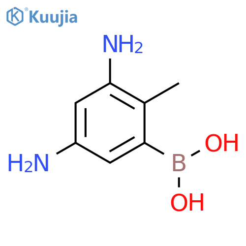 3,5-Diamino-2-methylphenylboronic acid structure